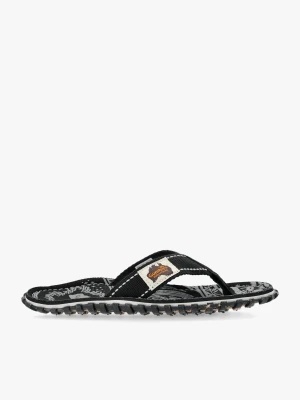 Japonki Gumbies Islander Canvas Flip-Flops - midnight black