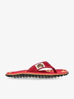 Japonki Gumbies Islander Canvas Flip-Flops - red mutli g