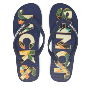 Japonki Jack & Jones Jfwlogo Palm Print Flip Flop Ln 12230642 Granatowy