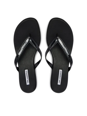 Japonki KARL LAGERFELD Jelly Heel KL83006 Czarny