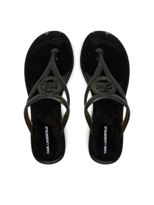 Japonki KARL LAGERFELD Jelly Thong KL80007A Czarny