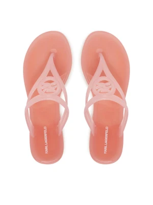 Japonki KARL LAGERFELD Jelly Thong KL80007A Różowy