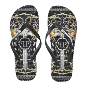 Japonki męskie marki Philipp Plein M IMPS901 czarne