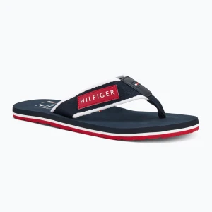 Japonki męskie Tommy Hilfiger Patch Beach Sandal desert sky