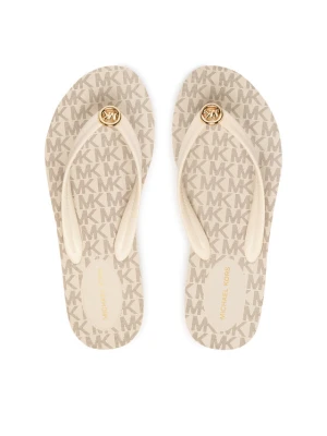 Japonki MICHAEL Michael Kors Posie Flip Flop 40S6PSFA2Q Kremowy