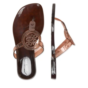 Japonki Nine West CEO-CT0906-1 Brązowy