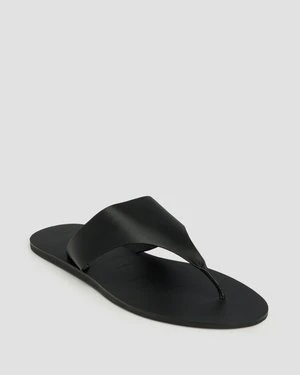 Japonki Skórzane Damskie Manebi Leather Sandals Czarne