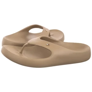 Japonki TH Pearlized Summer Sandal Safari Canvas Pearlized FW0FW09201 0HT (TH1489-a) Tommy Hilfiger