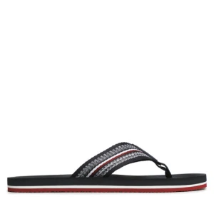Japonki Tommy Hilfiger Comfort Corporate Beach Sandal FM0FM04616 Granatowy