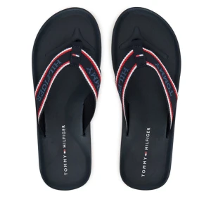 Japonki Tommy Hilfiger Comfort Hilfiger Beach Sandal FM0FM05510 Granatowy