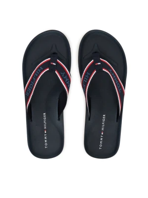Japonki Tommy Hilfiger Comfort Hilfiger Beach Sandal FM0FM05510 Granatowy