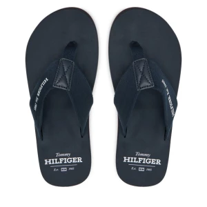 Japonki Tommy Hilfiger Hilfiger 85 Beach Sandal FM0FM05339 Granatowy