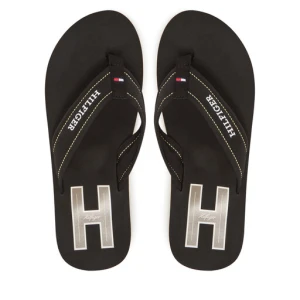Japonki Tommy Hilfiger Hilfiger H Padded Beach Sandal FM0FM05536 Czarny