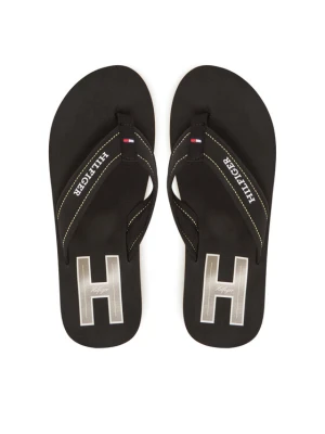 Japonki Tommy Hilfiger Hilfiger H Padded Beach Sandal FM0FM05536 Czarny