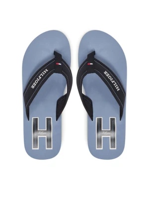 Japonki Tommy Hilfiger Hilfiger H Padded Beach Sandal FM0FM05536 Granatowy