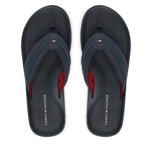 Japonki Tommy Hilfiger Hilfiger Padded Beach Sandal FM0FM05801 Granatowy