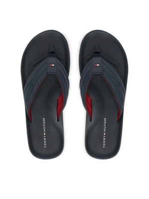 Japonki Tommy Hilfiger Hilfiger Padded Beach Sandal FM0FM05801 Granatowy