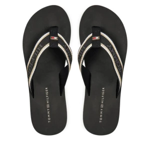 Japonki Tommy Hilfiger Im Hilfiger Beach Sandal FW0FW08015 Czarny