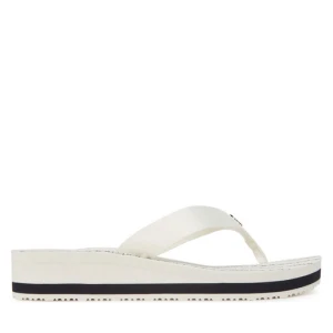 Japonki Tommy Hilfiger Im Th Chainprint Midwedge Sandal FW0FW08527 Biały