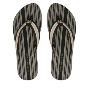 Japonki Tommy Hilfiger Im Th Print Beach Sandal FW0FW08370 Czarny