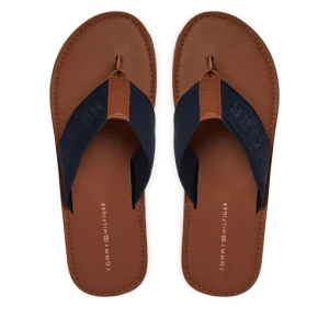 Japonki Tommy Hilfiger Jacquard Logo FM0FM05808 Granatowy