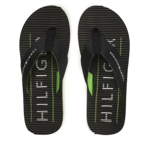 Japonki Tommy Hilfiger Massage Footbed Beach Sandal FM0FM04474 Granatowy