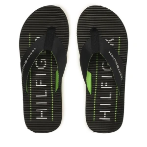Japonki Tommy Hilfiger Massage Footbed Beach Sandal FM0FM04474 Granatowy