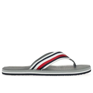 Japonki Tommy Hilfiger Massage Footbed Oly Beach Sandal FM0FM05025-PRT - szare