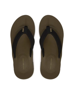 Japonki Tommy Hilfiger Molded Hilfiger Lth Beach Sandal FM0FM05802 Czarny