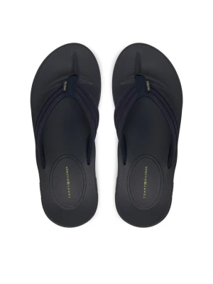 Japonki Tommy Hilfiger Molded Hilfiger Lth Beach Sandal FM0FM05802 Granatowy