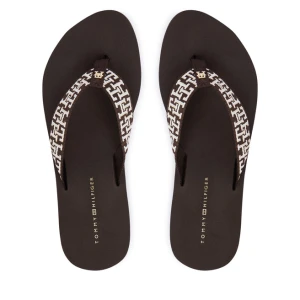 Japonki Tommy Hilfiger Mono Wedge Summer Sandal FW0FW09696 Brązowy