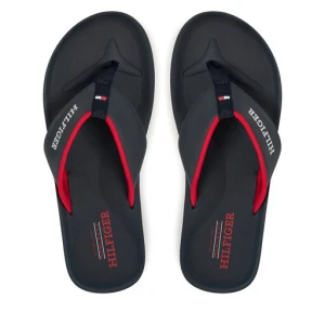 Japonki Tommy Hilfiger Padded Comfort Hilfiger B Sandal FM0FM05440 Granatowy