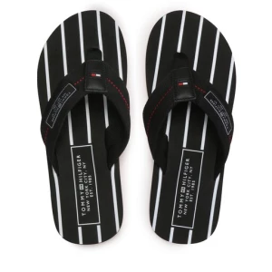 Japonki Tommy Hilfiger Patch Hilfiger Beach Sandal FM0FM04470 Czarny