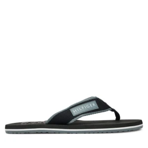 Japonki Tommy Hilfiger Patch Hilfiger Beach Sandal FM0FM05435 Czarny