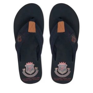 Japonki Tommy Hilfiger Patch Hilfiger Beach Sandal FM0FM05804 Granatowy