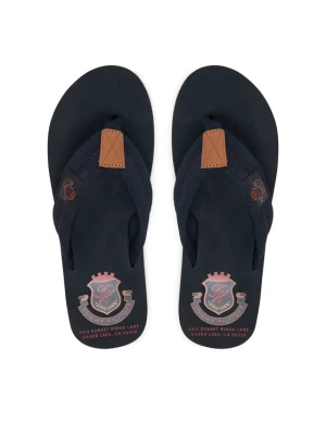 Japonki Tommy Hilfiger Patch Hilfiger Beach Sandal FM0FM05804 Granatowy