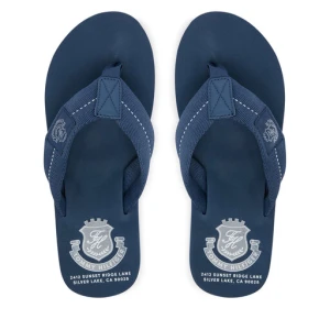 Japonki Tommy Hilfiger Patch Hilfiger Beach Sandal FM0FM05804 Niebieski