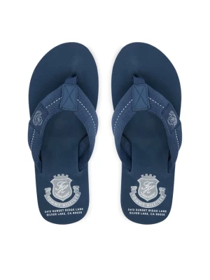 Japonki Tommy Hilfiger Patch Hilfiger Beach Sandal FM0FM05804 Niebieski