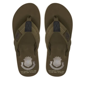 Japonki Tommy Hilfiger Patch Hilfiger Beach Sandal FM0FM05804 Zielony