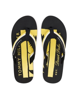 Japonki Tommy Hilfiger Patch Hilfiger Beach Sandal FM0FM05903 Czarny