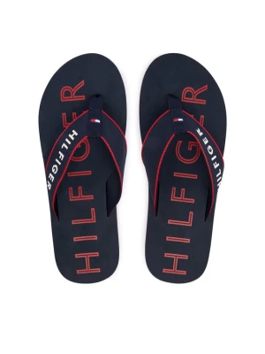 Japonki Tommy Hilfiger Sporty Hilfiger Beach Sandal FM0FM05913 Granatowy