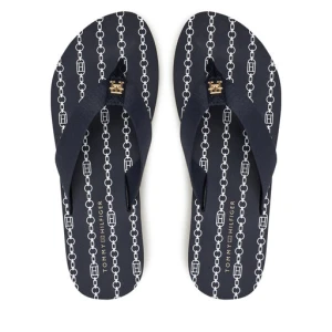 Japonki Tommy Hilfiger Th Chain Print FW0FW08514 Granatowy