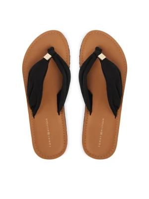 Japonki Tommy Hilfiger Th Ltr Footbed Summer Sandal FW0FW09194 Czarny
