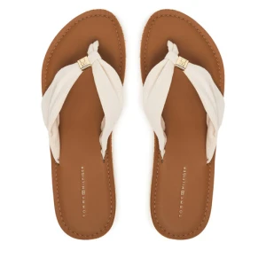 Japonki Tommy Hilfiger Th Ltr Footbed Summer Sandal FW0FW09194 Écru