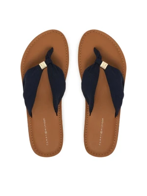 Japonki Tommy Hilfiger Th Ltr Footbed Summer Sandal FW0FW09194 Granatowy