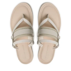 Japonki Tommy Hilfiger Th Webbing Mule Sandal FW0FW07275 Biały