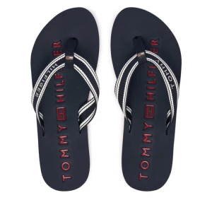 Japonki Tommy Hilfiger Th Webbing Summer Sandal FW0FW09193 Granatowy