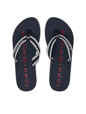 Japonki Tommy Hilfiger Th Webbing Summer Sandal FW0FW09193 Granatowy