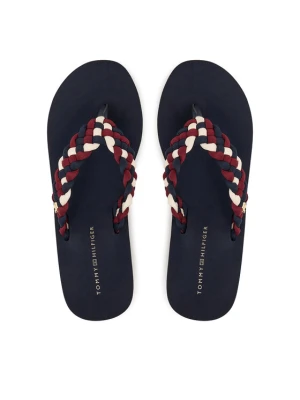Japonki Tommy Hilfiger Th Wedge Braided Summer Sandal FW0FW09198 Kolorowy
