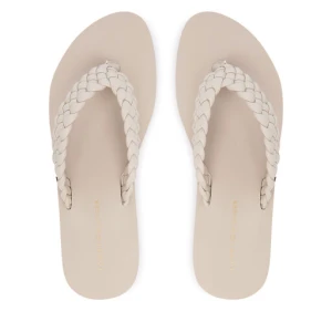 Japonki Tommy Hilfiger Th Wedge Cornrow Beach Sandal FW0FW09037 Écru